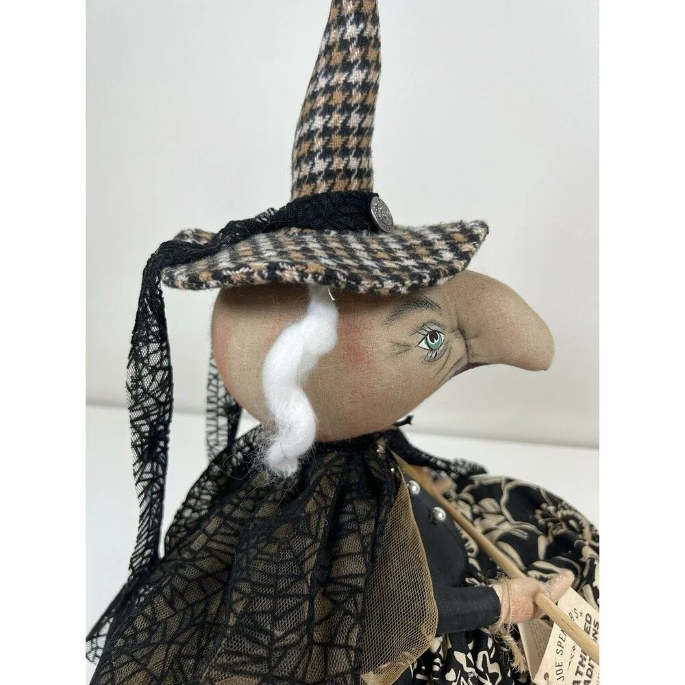 Joe Spencer Gathered Traditions Doll Halloween Naomi Witch Handcrafted Halloween